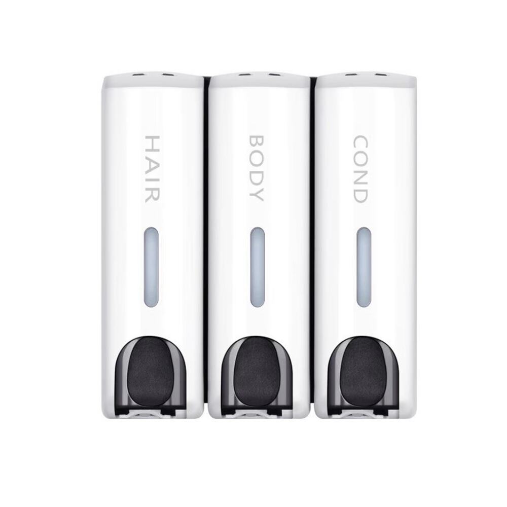 Chrome Triple Soap Dispenser, designed for wall-mounted liquid soap Dispenser